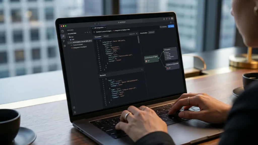 Integrating an autonomous AI agent into a CRM for high-margin AI business ideas.