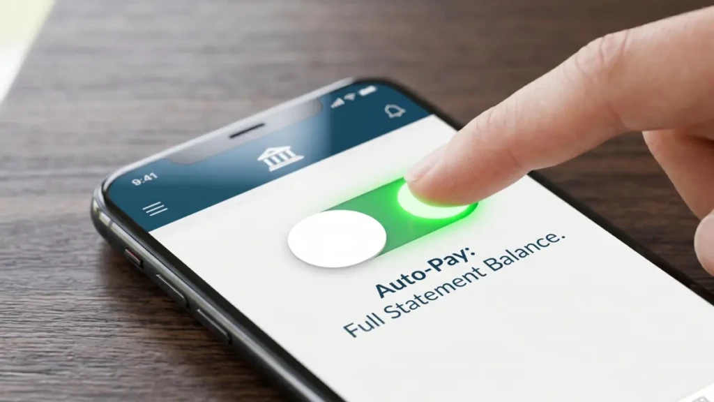 Setting up automatic payments for the full statement balance to maximize credit card rewards and avoid late fees.