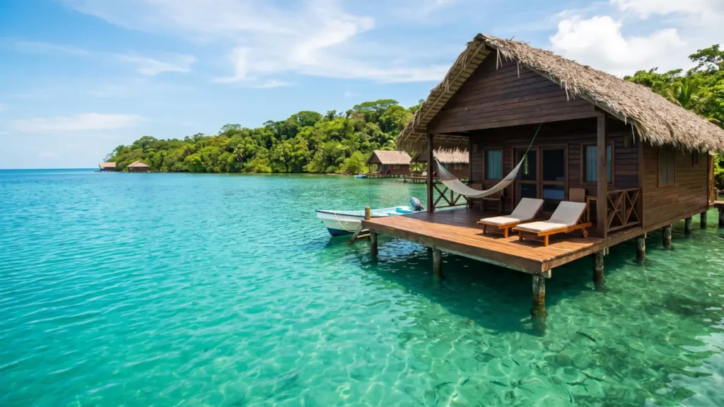 Affordable overwater bungalows in Bocas del Toro, a top cheap tropical destination.