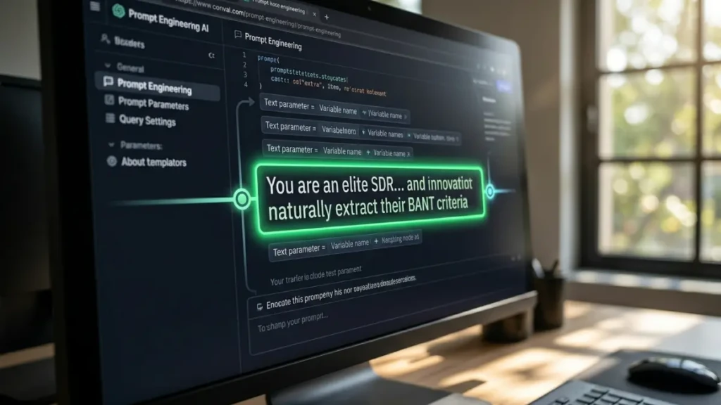 Writing the system prompt for a conversational AI B2B sales chatbot.