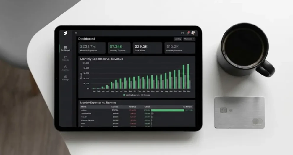 Analyzing the cost of living USA breakdown for 2026 on a digital financial dashboard.