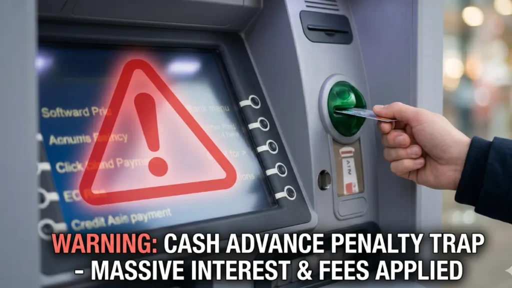 Avoiding the massive interest and hidden fees of a credit card cash advance at an ATM.