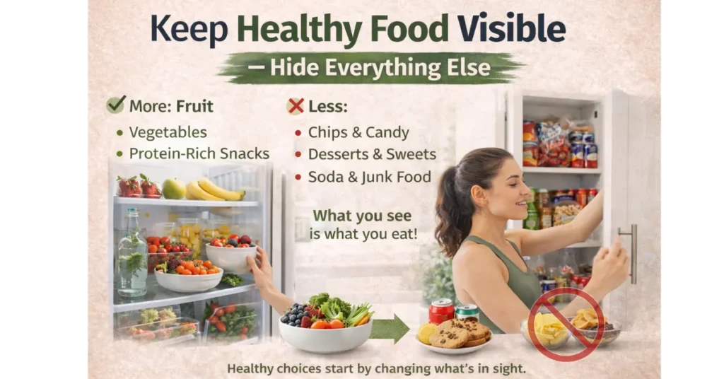 Keep Healthy Food Visible — Hide Everything Else