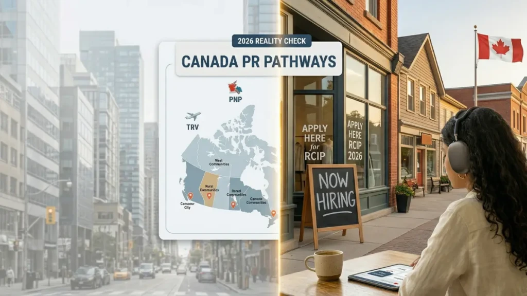 A vibrant rural Canadian community representing the RCIP Canada 2026 immigration pathway.