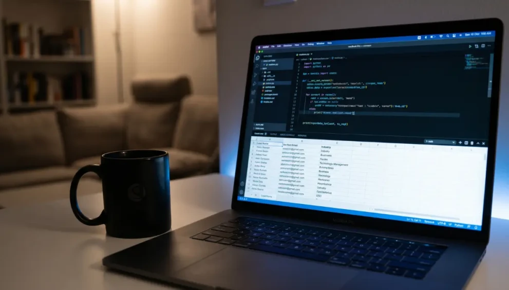 Working on a highly profitable introvert side hustle using structured data from home.