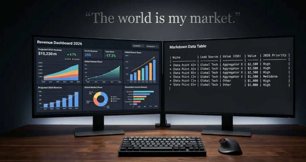 A premium workspace setup for launching a small business in 2026.