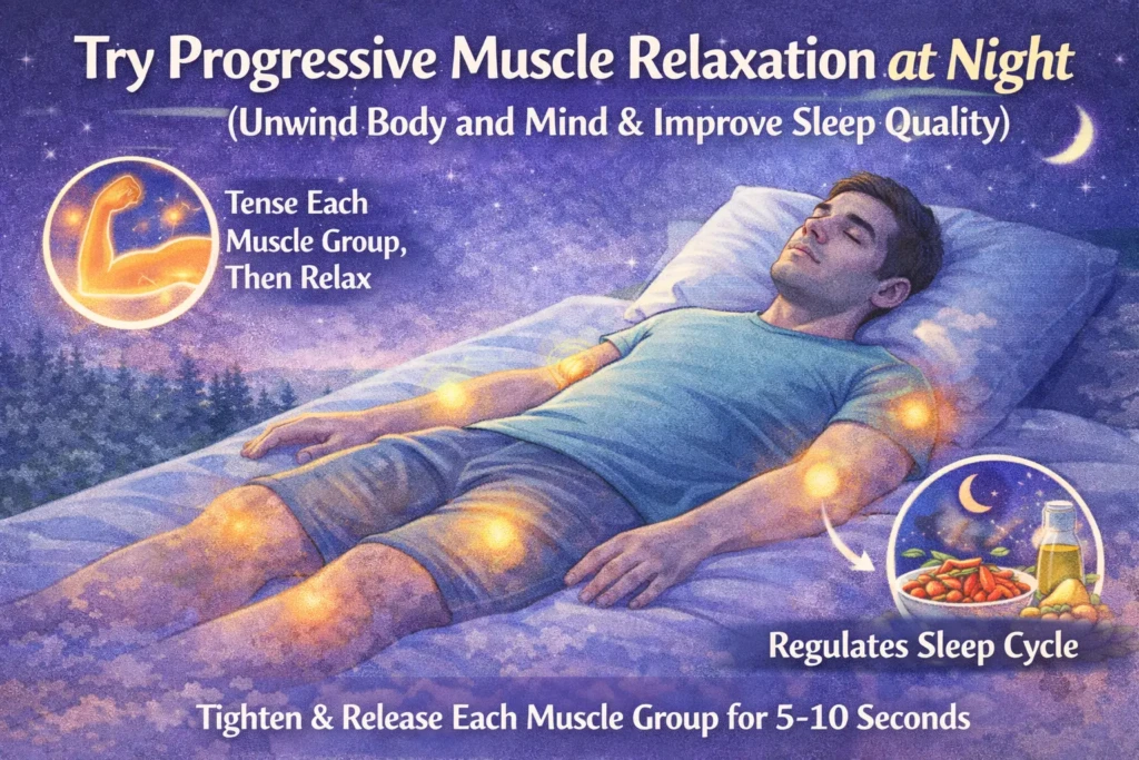 Try Progressive Muscle Relaxation at Night