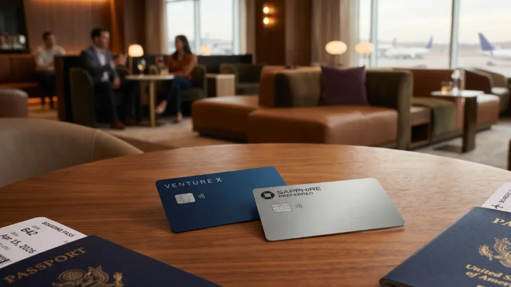 Infographic comparing the effective annual fee of Venture X and Sapphire Preferred.